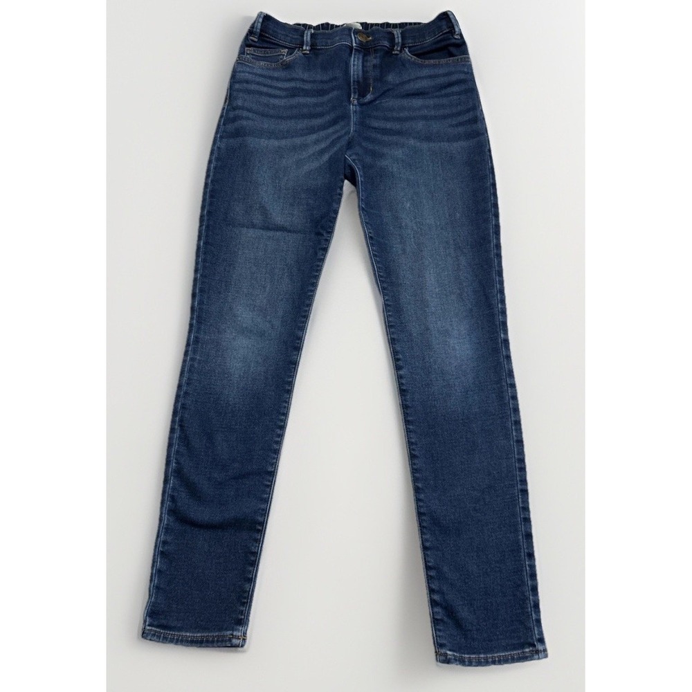 Girls J.Crew Crewcuts Stretch Denim‎  Skinny Jeans Sz 16 Elastic Waistband